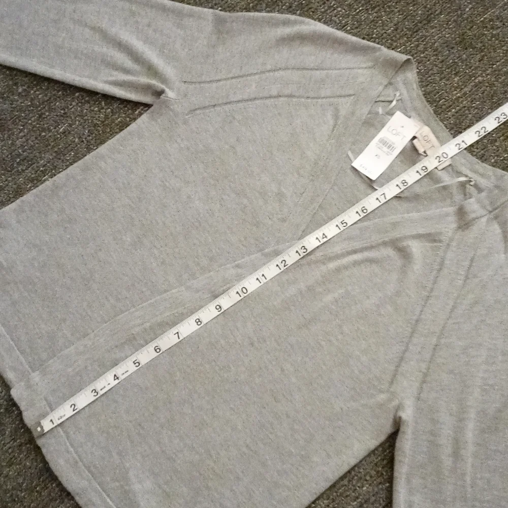 🆕 🩶Loft🩶 - Silk-Blend Open Front Sweater